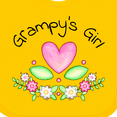 thumbnail image 4 of Inktastic Grampy's Girl Heart Flowers Girls Baby Bib, 4 of 4