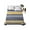GoldenRod, variant on California King Flat Sheet 108"x98", Navy Blue Yellow Striped Soft Lightweight Bedding Flat Sheets Only, Farmhouse Vintage Stripe Brushed Microfiber Top Bed Sheet, Breathable StainResistant Bedsheets