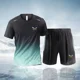 thumbnail image 3 of 2024 Verano Nuevos Pantalones cortos de manga corta para hombres y mujeres de montañismo Conjunto de dos piezas para correr, fitness y deportes al aire libre, 3 of 4