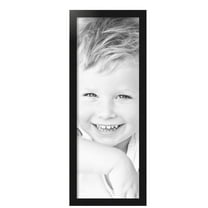 ArtToFrames 11x31 inch Black Steel Picture Frame, Black MDF Poster Frame (4639)