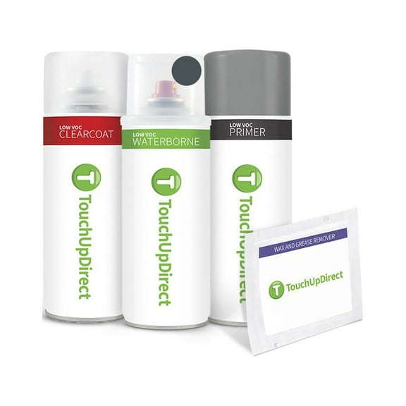 TouchUpDirect ME Abyss Gray Compatible With Ford Exact Match Touch Up Paint Aerosol - Preferred Kit