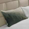 thumbnail image 2 of Forest Knitted Quilt Pillowcover, Northern Parts of the World Coniferous Trees Scandinavian Woodland, Standard King Size Pillow Cover for Bedroom, 30" x 20", Cream Tan Dark Green, by Ambesonne, 2 of 2