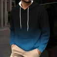 thumbnail image 2 of Hoodies for Men Loose Fit Gradient Hoodies Pullover Long Sleeve Hooded Collar Drawstring Casual Sweatshirt &Christmas Tshirts, 2 of 5