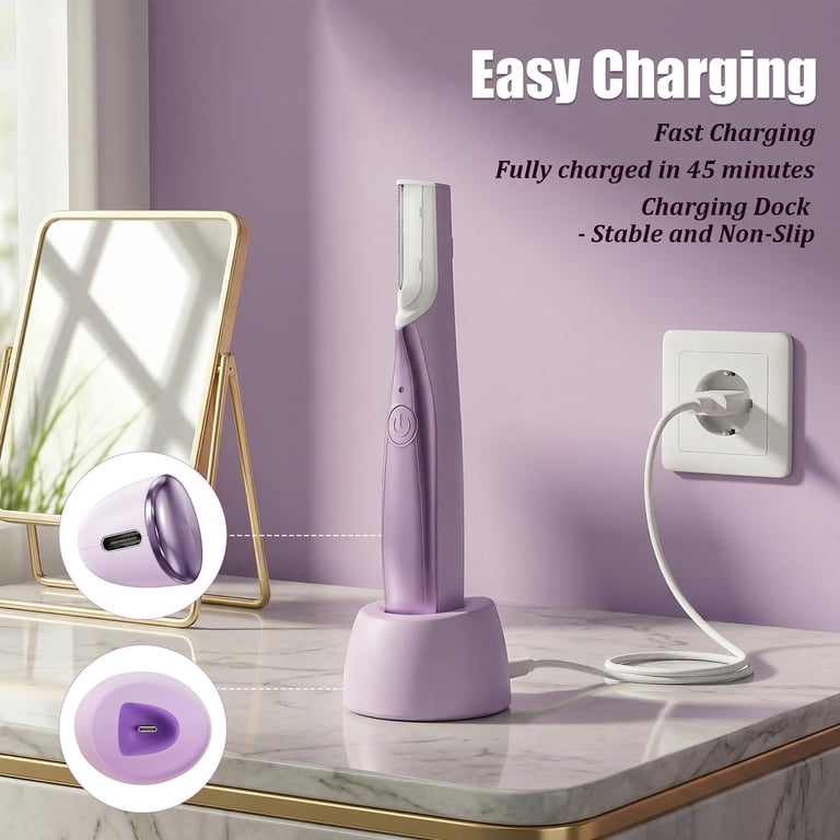 定価36万円 Derma Sonic カートリッジ付き ダーマソニック Sonic Dermaplaning Tool for Women, Rechargeable Face Dermaplane