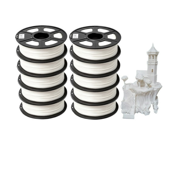 Filament d'Imprimante 3D PLA/PLA+ 10KG 1kg/rouleau 1.75mm, Précision +/-0.02mm Faible Rétrécissement Haute Résistance, Expérience d'Impression Lisse