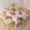 thumbnail image 3 of Pink Hedgehog Pattern Rectangle Tablecloth 60"x120",Waterproof Polyester Rectangle Table Cloth, Wipeable Spillproof Polyester Tablecloth for Dining, Camping, Indoor and Outdoor, 3 of 6