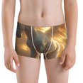 thumbnail image 5 of Yiaed Golden Winged White Horse Print Boys' Boxer Briefs Cotton Casual Stretch Comfort Boys Boxers - Kids Boxer Briefs Underwear for Boys (6-18)-XX-Small, 5 of 5