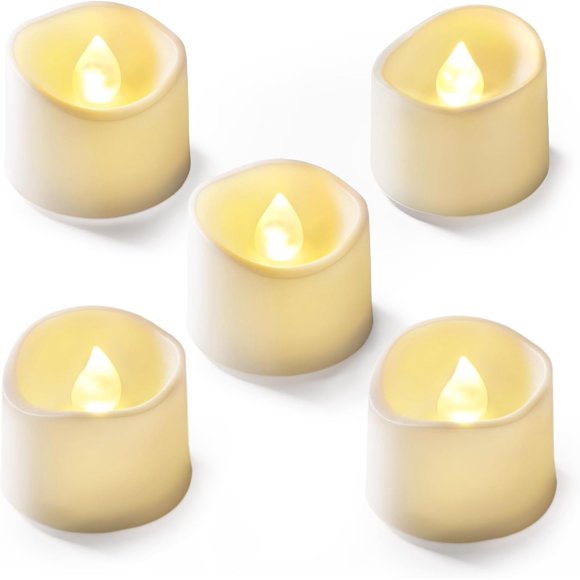 Electronic Candle LED Small Night Light Wave Mouth Swaying Simulation Candle