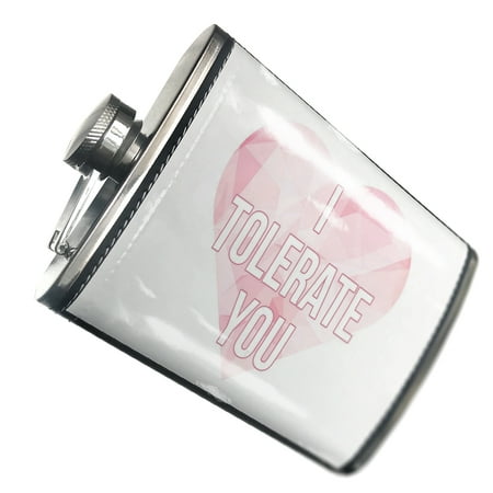 

NEONBLOND Flask I Tolerate You Valentine s Day Light Pink Geometric Heart
