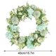 thumbnail image 2 of Guirnalda de flores artificiales para colgar en la pared, simulación, decoración floral, hogar, boda, corona de flores falsas, blanco, blanco Inevent HA9082-05B, 2 of 6
