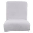 thumbnail image 2 of de silla de comedor elásticas de 12X de silla de comedor extraíbles suaves para decoración para hogar tres BLESIY Funda de asiento de terciopelo con respaldo bajo, 2 of 8