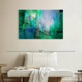 thumbnail image 2 of Elephant Stock Transparency Wall Art - Horizontal Canvas Wall Art - Living Room Wall Decor - Abstract Canvas - Purple And Green Decor By Annette Schmucker - 39" x 26", 2 of 8
