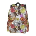 thumbnail image 2 of Disketp Cute Dogs Puppy Mochila Escolar de Gran Capacidad y Peso Ligero, Mochila de Viaje Ideal para Escuela, Trabajo y Uso Diario, Cómoda y con Estilo, 2 of 8