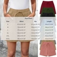 thumbnail image 3 of Hurxie Womens Shorts Lightweight Bermuda Shorts for Women Casual 5 Inch Inseam Summer Linen Shorts with Pockets Wine,L, 3 of 8