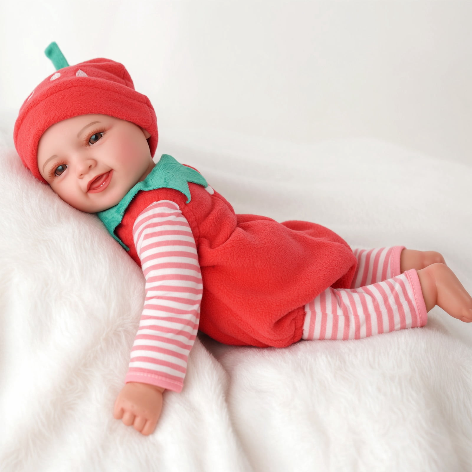 RSG 17-inch Lifelike Reborn Baby Dolls, Newborn Baby Dolls, Full Body Cloth Real Life Baby Dolls with Gift Box for Kids Age 3+