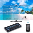 thumbnail image 2 of HDMI Matrix Switch 4x4, 4K HDMI Matrix 4 in 4 Out con Control Remoto IR, Compatible con HDMI 2.0b, 4K@30Hz, 1080P@60Hz, 3D, YUV4:4:4, 2 of 6