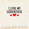 thumbnail image 4 of Inktastic I Love My Godfather Girls Toddler Dress, 4 of 5