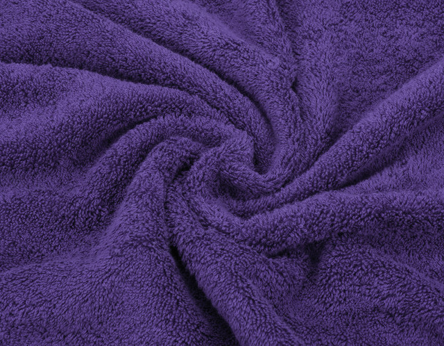 American Soft Linen Turkish 6 Piece Towel Set, 100% Cotton Premium Soft Bathroom Towels, Purple