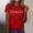 Red, variant on Womens Tshirts Italy Republic Day Print Short Sleeve Crewneck Tee Womens Blouses White L