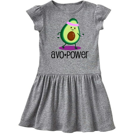

Inktastic Avocado Vegan Avo Power Gift Toddler Girl Dress