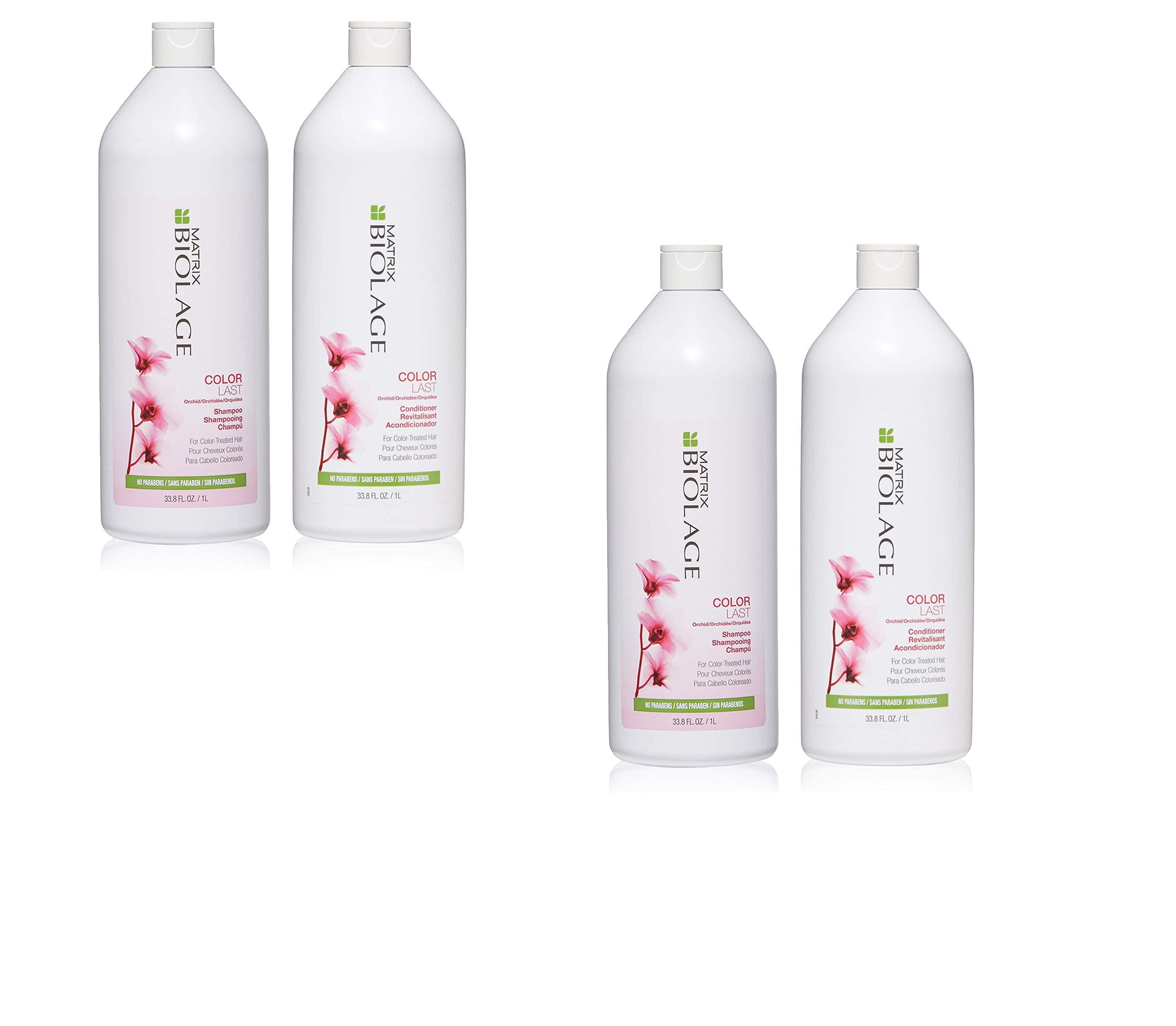 Matrix Biolage COLORLAST Shampoo and Conditioner Liter Duo, 33.8 Oz Each 4 Count