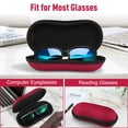 thumbnail image 2 of Funda para gafas de sol Fintie Hard EVA Shell a prueba de golpes, roja, 2 of 8