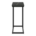 thumbnail image 4 of CorLiving Fort Worth Black Marbled Engineered Wood C-Shaped Narrow Side Table, 4 of 6