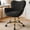 Black, variant on COOHUT Velvet Vanity Chair, Mackup Chair with Wheels, Comfy Swivel Modern Leisure Armchair for Girls Women, Small Office Chair Height Adjustable for Living Room, Bedroom, Offic, Beige