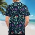 thumbnail image 6 of High Quality Hawaiian Shirts for Men Short Sleeve Aloha Beach Shirt Floral Summer Casual Button Down Shirts Blouses VECQSE, 6 of 7