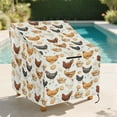 thumbnail image 2 of Renewold Waterproof Outdoor Chair Covers Anti-UV Wind-Proof Patio Swivel Chair Covers for Lawn Patio Furniture Fits up to 32W x 35D x 36H Inches, Chicken Hen Egg Print, 2 of 7