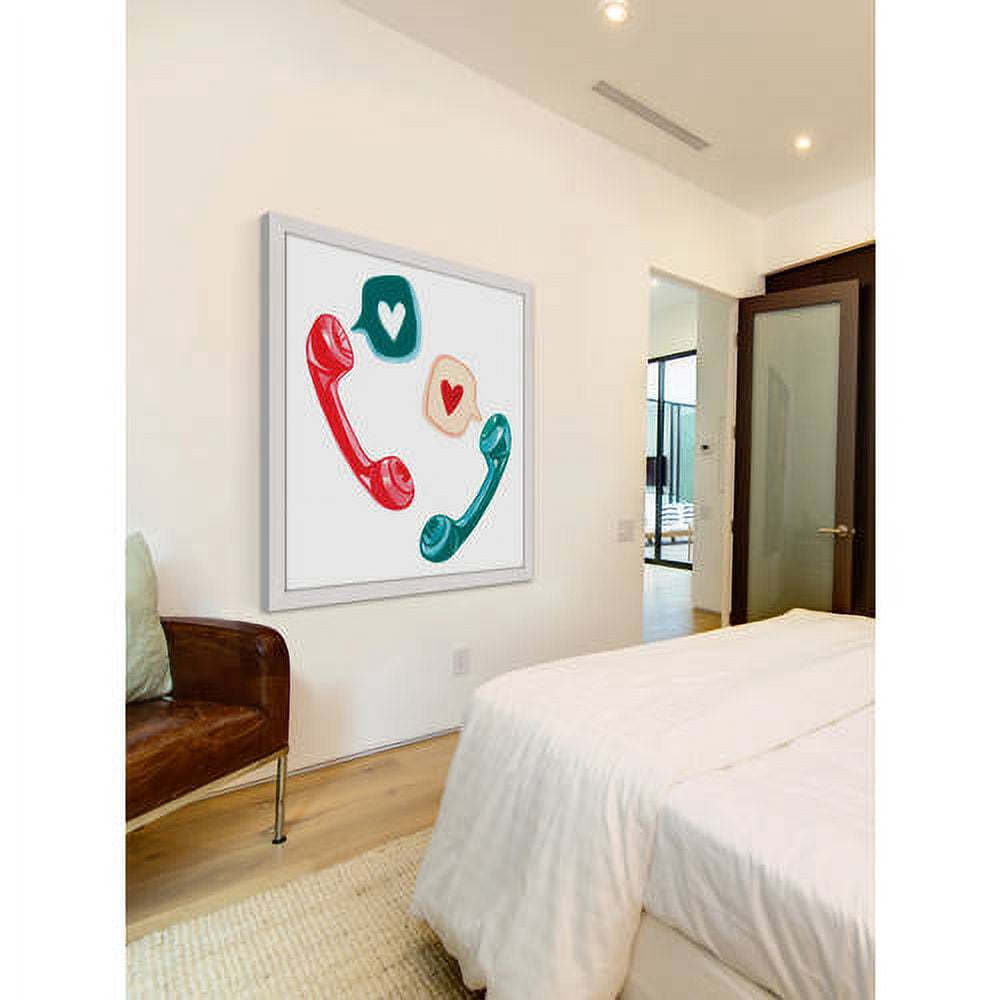 Marmont Hill "Love Phones" by Molly Rosner Framed Painting Print