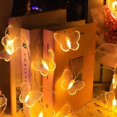 thumbnail image 2 of Dragonfly String Lights 10 Feet 20 LED Copper Wire Butterfly String Lights, Battery Operated Christmas Tree Garden Wedding Party Decoration Butterfly, 2 of 5