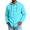 Sky Blue, variant on GrmtClth Mens Cotton Linen Shirts Button Down Hoodies Long Sleeve Casual Beach Tops Lightweight Fashion Shirt with Hood for All Season L