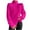 Hot Pink, variant on Honeeladyy Women Turtleneck Long Sleeve Casual Loose Oversized Sweater Dress Soft Winter Pullover