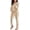 Khaki, variant on Womens 2 Piece Outfit Cold Shoulder Zipper up Long Sleeve Jacket and Pants Set Joggers Tracksuits