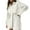 White/womens 2 piece cotton sets, variant on Dazajoo Women 2 Piece Casual Tracksuit Outfit Sets Cotton Linen Long Sleeve Button Down Shirt and High Waisted Shorts,White,L