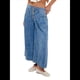 thumbnail image 1 of Pantalones Vaqueros Anchos para Mujer, Holgados, con Cintura Elástica, Botones, Estilo Boyfriend, Informales, Sueltos, con Bolsillos. Azul Profundo M, 1 of 8