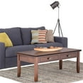 thumbnail image 2 of Simpli Home Artisan Table Basse Rectangulaire avec 2 Tiroirs, Brun Roux, 2 of 9