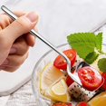 thumbnail image 4 of Espresso Spoons, 5.6 Inch Stainless Steel Mini Spoons Tea Spoons Small Spoons, Coffee Spoons Dessert Spoons Honey Spoons Coffee Small Spoons, 6 Pack, Silver, 4 of 4