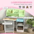 thumbnail image 4 of Qaba Kids Desk and Chair Set for 5-8 Year Old with Storage, Grey, 4 of 10