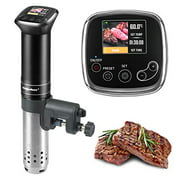 Sous-Vide Machine Immersion-Circulator Precise Cooker - 1100 Watts IPX7 waterproof, Advanced chip precise temperature control,LCD color display,With storage bag and Includes10 Vacuum Sealer Bags