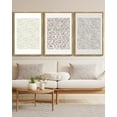 thumbnail image 3 of SHENIFY large 24x36in3pcs Natural Framed Boho Abstract Wall Art Mid-Century Tan Geometric Landscape Abstract Shapes Cozy Neutral Modern Minimalist Painting Decorative Artwork, 3 of 7