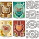 thumbnail image 1 of Troqueles de corte 3D para tarjetas con forma de corazón plegable, troqueles metálicos para palabras y plantillas., 1 of 9