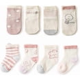thumbnail image 1 of Baby And Toddler Socks Boys And Girls 8 Pack Cotton Baby Socks Summer Spring And Fall 3-12m, 1 of 3