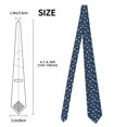 thumbnail image 2 of Fotbe Sea Sharks Corbata Clásica para Hombre con Estampado – Corbata de Seda Jacquard Tejida, para Negocios, Bodas y Eventos Formales, 2 of 7