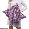 thumbnail image 5 of Abstract Upholstery Fabric by the Yard, Geometric Contemporary Illustration of Triangular Motifs and Graphical, Decorative Fabric for DIY and Home Accents, Plum and Lilac by Ambesonne, 5 of 5