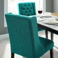 thumbnail image 7 of Baronet Button Tufted Fabric Dining Chair Teal, 7 of 7