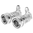 thumbnail image 3 of 2 Pcs Keg Coupler Adapter,Beer Keg Coupler,Quick Connector Dispenser,Stainless Steel Keg Coupler Ball-Lock MFL1/4-Inch,Mini Kegs Adapter, 3 of 8