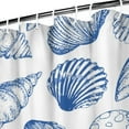 thumbnail image 3 of Ocean Theme Shower Curtain - Machine Washable Tropical Seashell Design, Mildew-Resistant PEVA Fabric,72x72in, 3 of 5