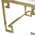 thumbnail image 3 of HomeRoots White and Gold iron,stone Vintage Phoenician Nights Marble End Table, 3 of 3